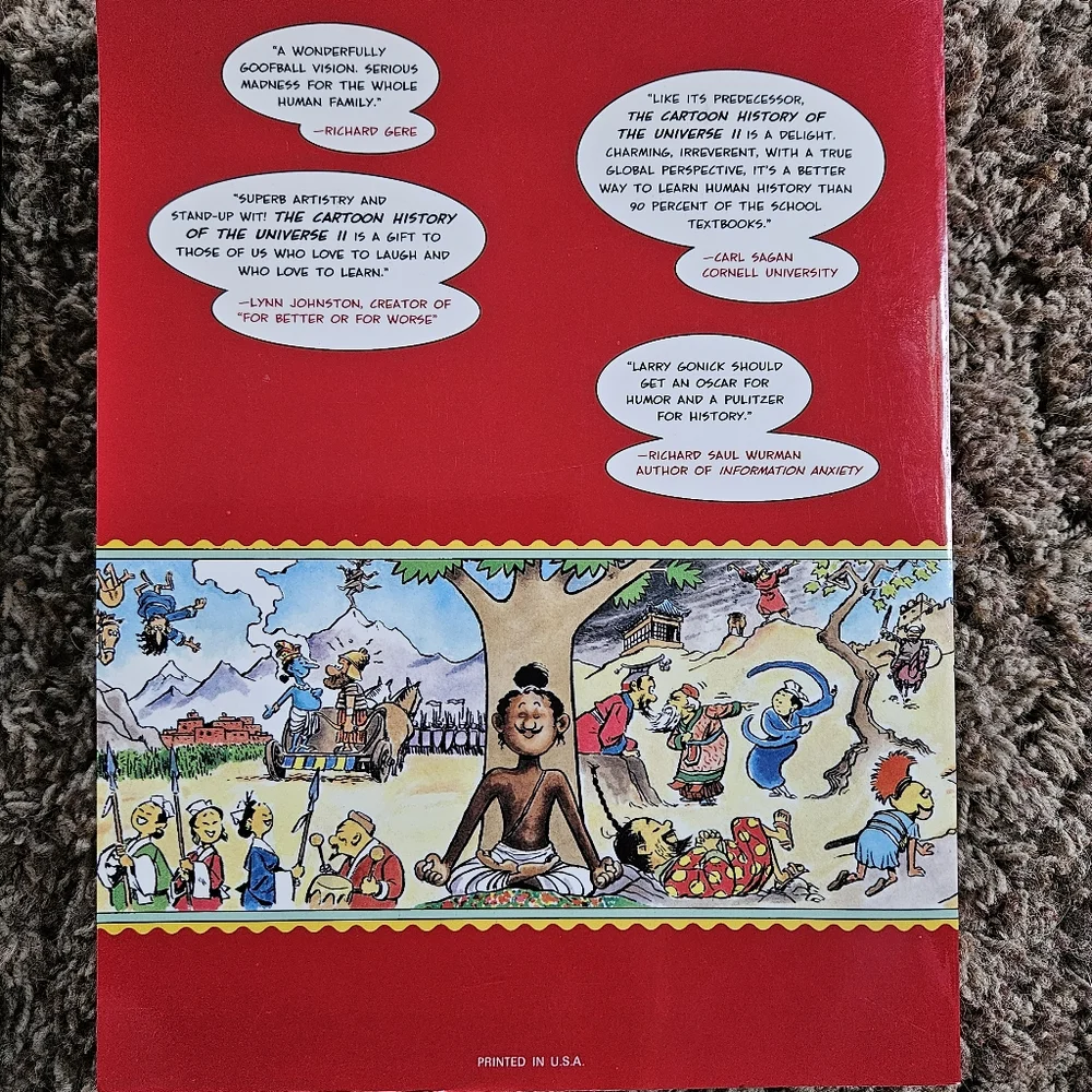 THE CARTOON HISTORY OF THE UNIVERSE & UNIVERSE II Book Set by Larry Gonick